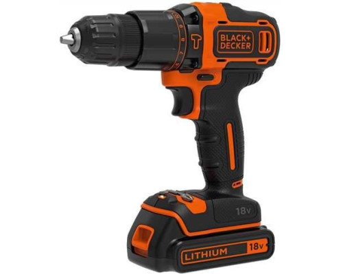 Акумуляторний дриль-шуруповерт Black&Decker BDCHD18KB 18 В 2 х 1,5 Аг