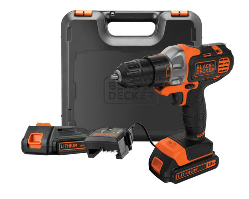 Дриль-шуруповерт Black&Decker Multievo MT218KB 18 В 2 х 1,5