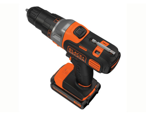 Дриль-шуруповерт Black&Decker Multievo MT218KB 18 В 2 х 1,5