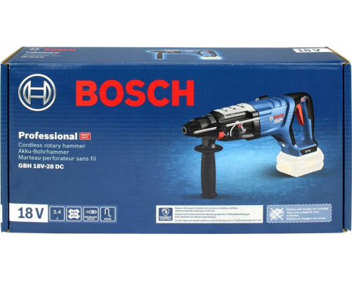 Перфоратор Bosch BOSCH.GBH 18V-28 DC SOLO XL-BOXX 3.4J HAMMER DRILL