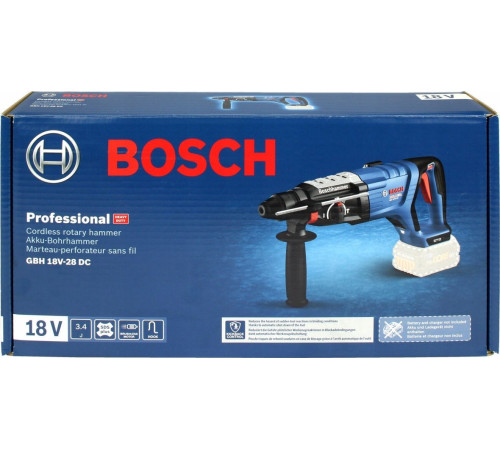 Перфоратор Bosch BOSCH.GBH 18V-28 DC SOLO XL-BOXX 3.4J HAMMER DRILL