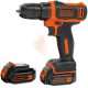 Акумуляторний дриль-шуруповерт Black&Decker BDCDD12KB 10,8 В 2 х 1,5 Ач