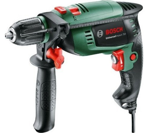 Ударна дриль Bosch UniversalImpact 700W + комплект аксесуарів x-line