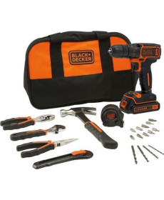 Акумуляторний дриль-шуруповерт Black & Decker 18V BDCDC18HTSA-QW