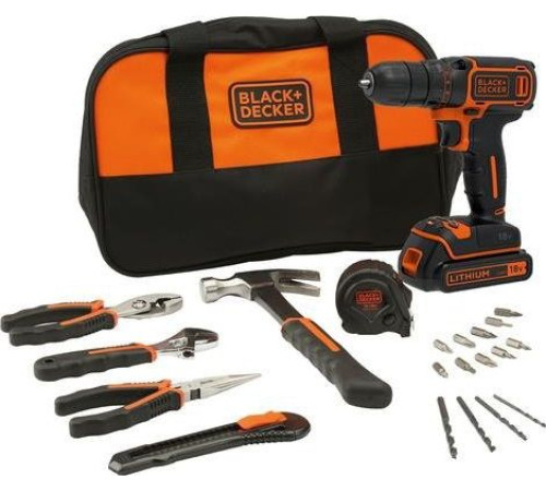 Акумуляторний дриль-шуруповерт Black & Decker 18V BDCDC18HTSA-QW Акумуляторний дриль-шуруповерт Black & Decker 18V BDCDC18HTSA-QW