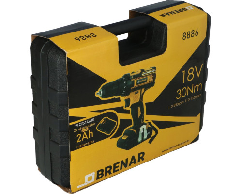 Дриль/шуруповерт Bosch BRENAR 18V 2x 2Ah Li-ion один розмір