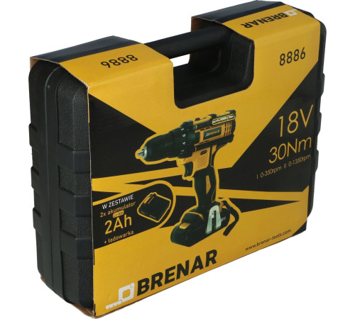 Дриль/шуруповерт Bosch BRENAR 18V 2x 2Ah Li-ion один розмір