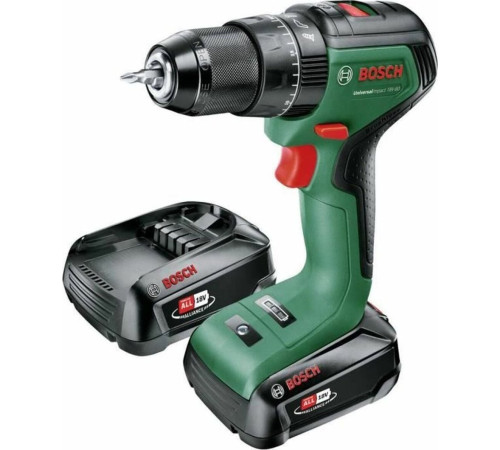 Акумуляторна ударна дриль BOSCH Green Universal Impact 18V-60, 18V, 1 батарея 2 Ач