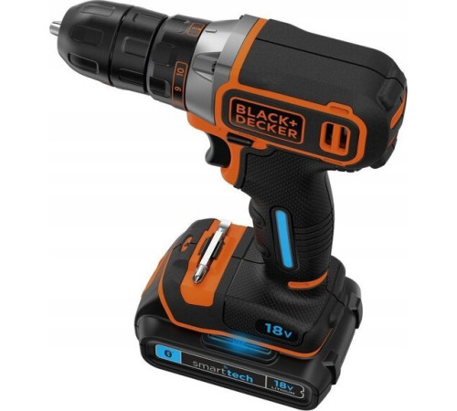 Акумуляторний дриль-шуруповерт Black+Decker BLACK+DECKER DRILL-DRIVER 18V ​​​​1x1.5AH BDCD18K