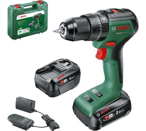 Акумуляторна ударна дриль BOSCH Green Universal Impact 18V-60, 18V, 2 батареї по 2 Ач Акумуляторна ударна дриль BOSCH Green Universal Impact 18V-60, 18V, 2 батареї по 2 Ач