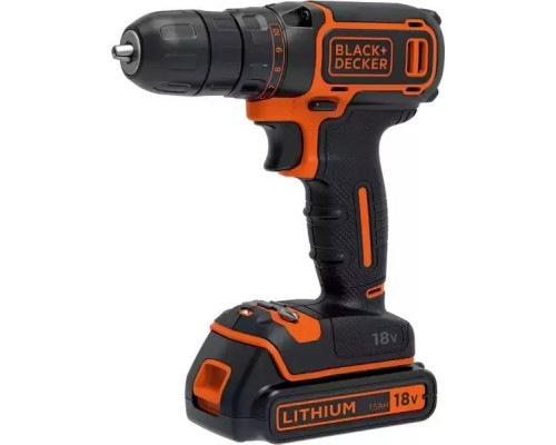 Акумуляторний дриль-шуруповерт Black+Decker BLACK+DECKER 18V BDCDC18 1x1.5Ah