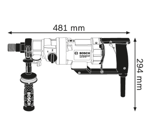 Дриль для алмазного свердління Bosch GDB 180 WE 2000Вт