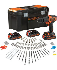 Дриль/шуруповерт Black&Decker 18V BDCHD181B3A 3x1.5Ah +120 AC