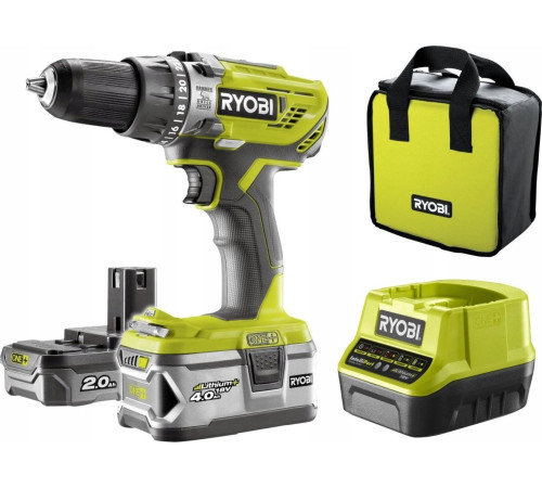 Акумуляторна дриль-шуруповерт Ryobi ONE+ R18DD3-2415BSA31 1x1.5Ah, 1x4.0Ah