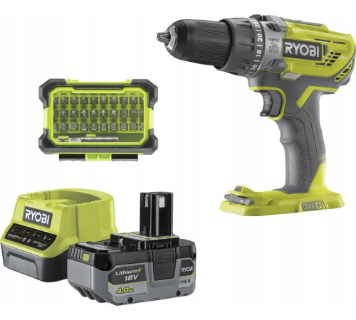 Акумуляторна дриль-шуруповерт Ryobi ONE+ R18DD3-2415BSA31 1x1.5Ah, 1x4.0Ah