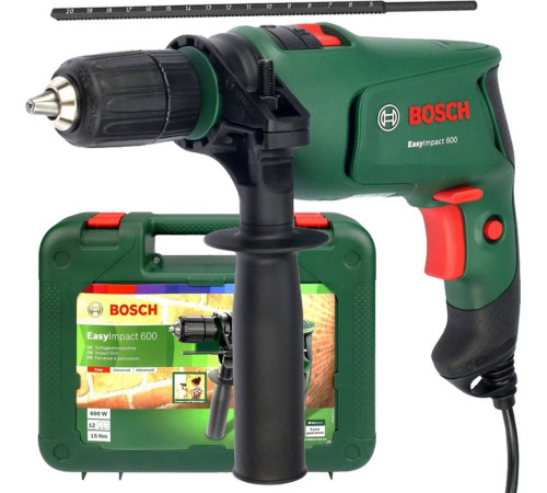 Ударна дриль Bosch EasyImpact 600Вт (в кейсі)