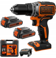 Акумуляторний дриль/шуруповерт Black+Decker 18V BL186KB 52Nm 2x2.0Ah BL