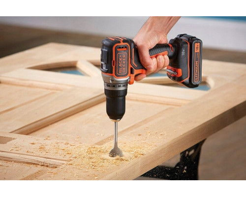 Акумуляторний дриль/шуруповерт Black+Decker 18V BL186KB 52Nm 2x2.0Ah BL