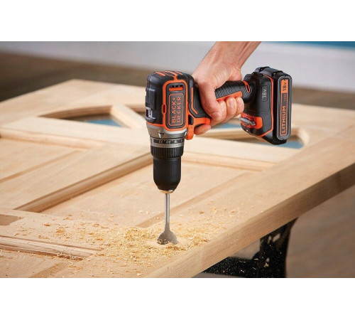 Акумуляторний дриль/шуруповерт Black+Decker 18V BL186KB 52Nm 2x2.0Ah BL