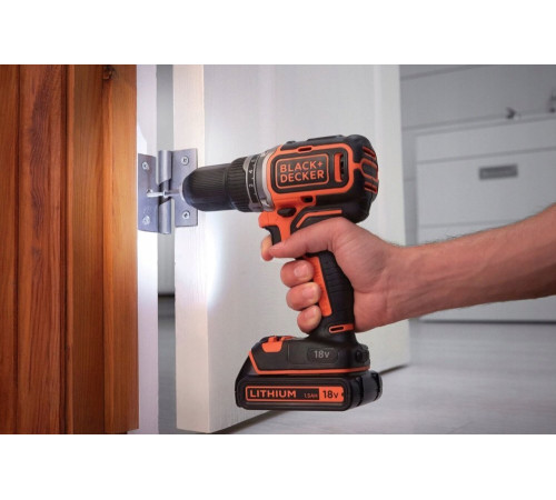 Акумуляторний дриль/шуруповерт Black+Decker 18V BL186KB 52Nm 2x2.0Ah BL