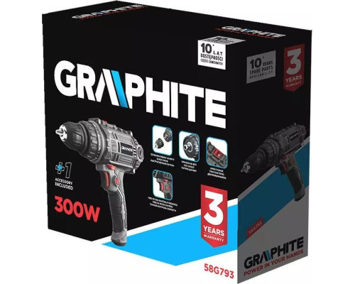 Дриль-шуруповерт мережевий Graphite 58G793