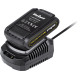 Акумуляторний дриль-шуруповерт Rebel Tools RB-1000 18 В 1 х 1,3 Аг