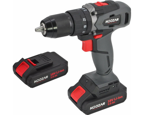 Акумуляторний дриль-шуруповерт HOOZAR Screwdriver 18V ​​2x2.0Ah 45 Nm CD20BL