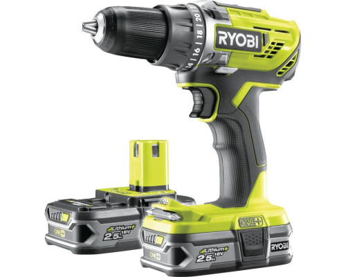 Акумуляторний дриль-шуруповерт Ryobi R18DD3-225S 18 В 2 х 2,5 Ач