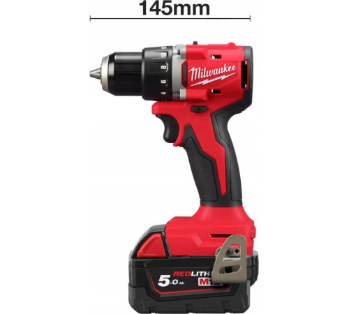 Акумуляторний дриль-шуруповерт Milwaukee M18 BLDDRC-502C 18V 2x5.0Ah Li-Ion