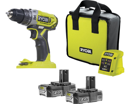 Акумуляторний дриль-шуруповерт Ryobi R18PD2-220S 18 В 2 х 2 Ач