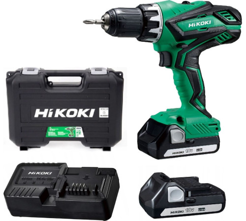 Акумуляторний дриль-шуруповерт Hikoki DS18DJL WCZ 18 В 2 х 1,5 Ач Акумуляторний дриль-шуруповерт Hikoki DS18DJL WCZ 18 В 2 х 1,5 Ач