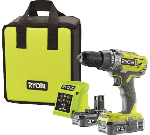 Акумуляторний дриль-шуруповерт Ryobi R18PD3-220S 18 В 2 х 2 Ач