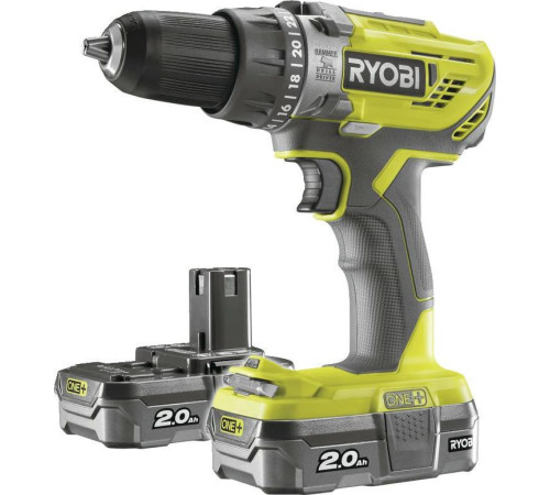 Акумуляторний дриль-шуруповерт Ryobi R18PD3-220S 18 В 2 х 2 Ач