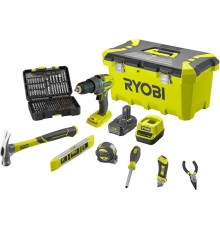 Акумуляторний дриль/шуруповерт Ryobi R18PD3-220TAH 18V ONE+ з ящиком для інструментів