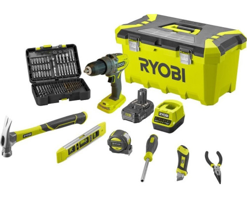 Акумуляторний дриль/шуруповерт Ryobi R18PD3-220TAH 18V ONE+ з ящиком для інструментів