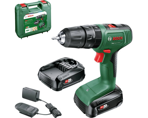 Акумуляторний дриль-шуруповерт Bosch EasyImpact 18V-40 18 V 2 x 2 Ah