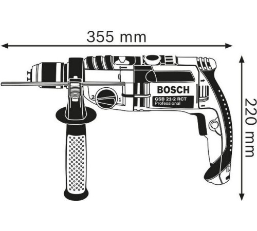 Ударна дриль Bosch GSB 21-2 RCT 1300Вт