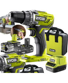 Акумуляторний дриль/шуруповерт Ryobi Ryobi R18DD3-2415BS