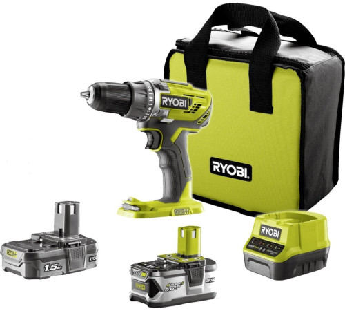 Акумуляторний дриль/шуруповерт Ryobi Ryobi R18DD3-2415BS