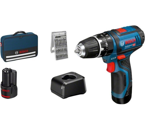 Акумуляторний дриль-шуруповерт Bosch GSB 12V-15 Professional, 12 В