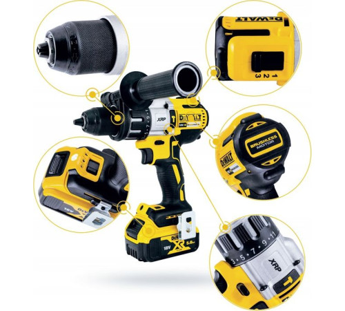 Акумуляторний дриль-шуруповерт Dewalt DCD996P3 18 В 3 x 5 Ач