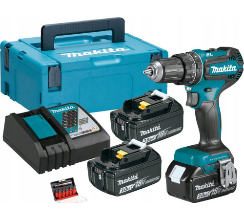 Акумуляторний дриль-шуруповерт Makita DHP485RF3J 18 В 3 х 3 Ач