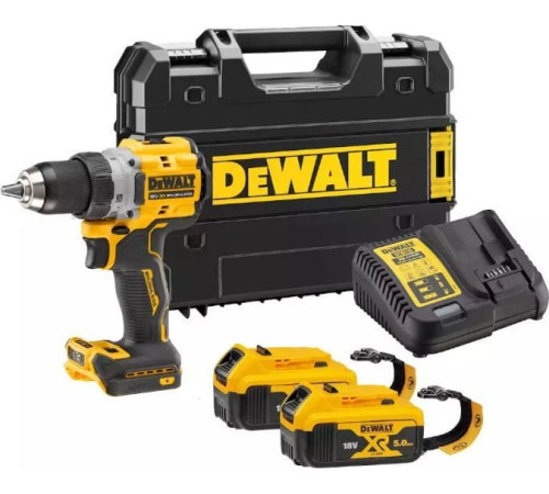 Акумуляторний дриль-шуруповерт Dewalt 18V ​​DCD800P2T 90Nm 2x5.0Ah