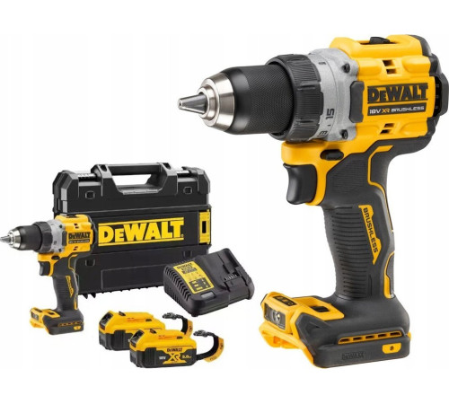 Акумуляторний дриль-шуруповерт Dewalt 18V ​​DCD800P2T 90Nm 2x5.0Ah