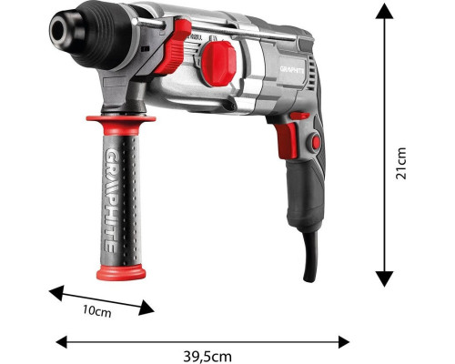 Młotowiertarka Graphite 58G539 MŁOTOWIERTARKA SDS+ 900W, WALIZKA GRAPHITE