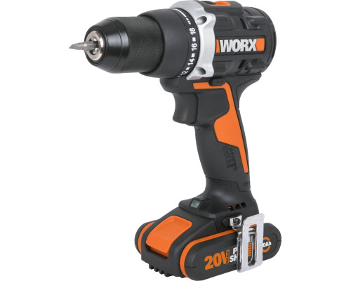 Акумуляторний дриль-шуруповерт, безщіточний Worx WX102 20V 60Nm 13mm