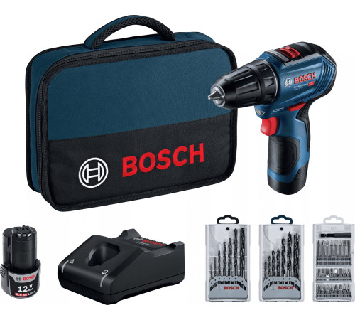 Дриль-шуруповерт Bosch GSR 12V-30 12 V 2 x 2 Ah (з акумулятором)