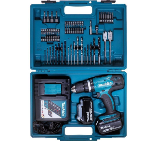 Акумуляторний дриль-шуруповерт Makita 18V 2X3.0Ah DHP453RFX