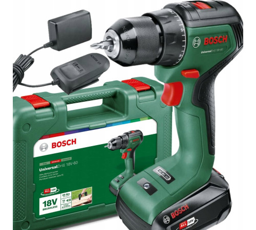 Акумуляторна дриль-шуруповерт Bosch UniversalDrill 18V-60