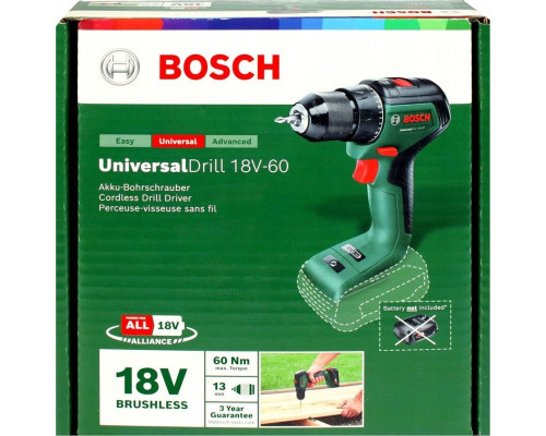 Акумуляторна дриль-шуруповерт Bosch UniversalDrill 18V-60